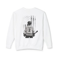 Custom Hockey Mom Comfort Colors Unisex Lightweight Crewneck Sweatshirt