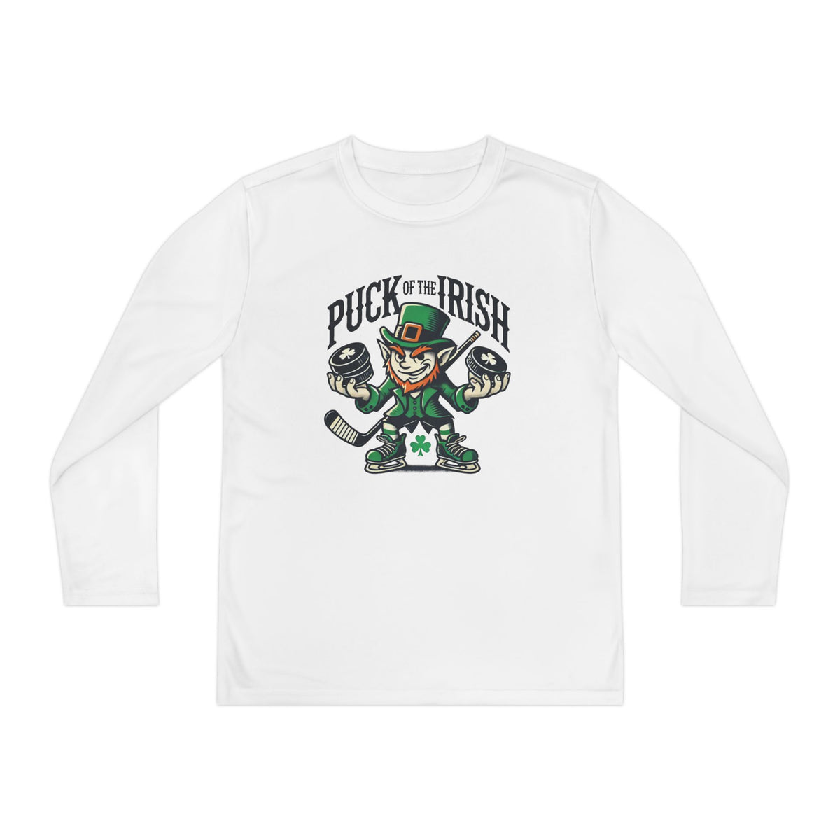 Puck of the Irish Youth Long Sleeve Competitor Tee