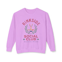 Rinkside Social Club Soft Style Comfort Colors Unisex Lightweight Crewneck Sweatshirt