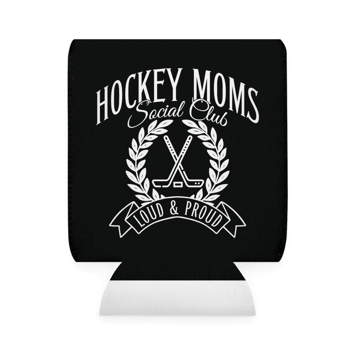 Hockey Moms Social Club Can Cooler Sleeve