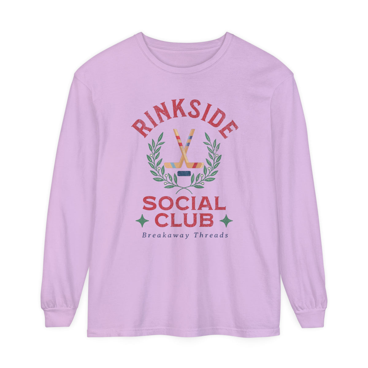 Rinkside Social Club Unisex Garment-dyed Long Sleeve T-Shirt