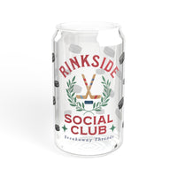 Rinkside Social Club Sipper Glass, 16oz