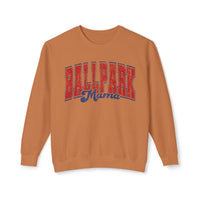 Ballpark Mama Comfort Colors Unisex Lightweight Crewneck Sweatshirt