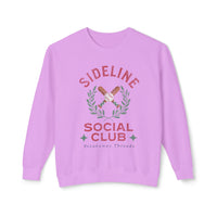 Sideline Social Club Soft Style Comfort Colors Unisex Lightweight Crewneck Sweatshirt