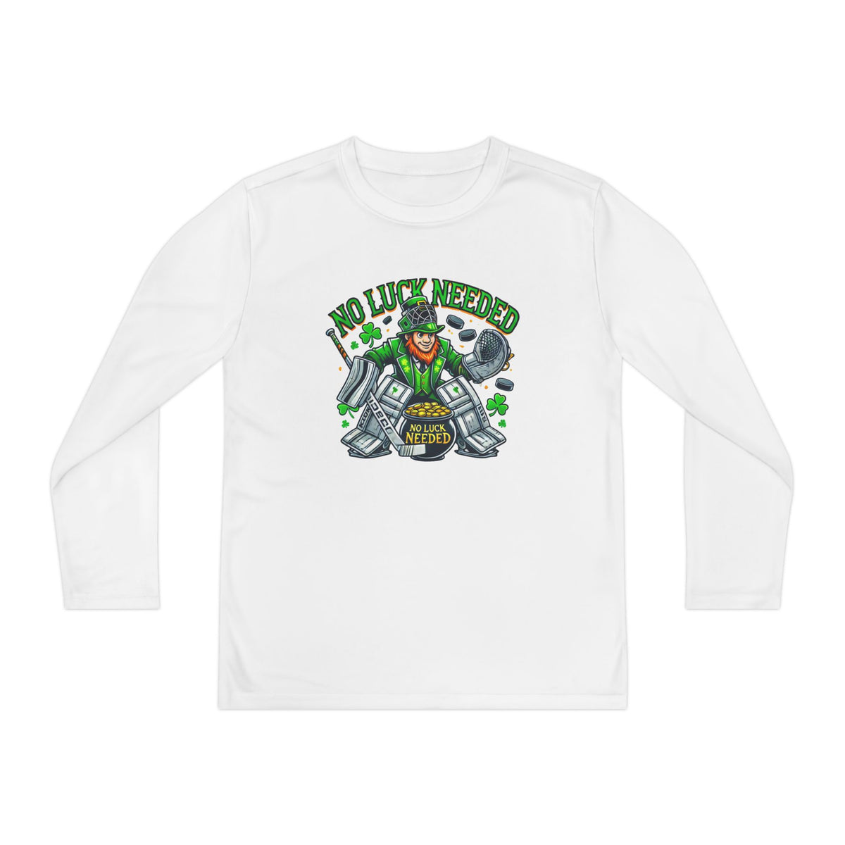 No Luck Needed Youth Long Sleeve Competitor Tee