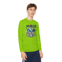 No Luck Needed Yeti Goalie Youth Long Sleeve Competitor Tee