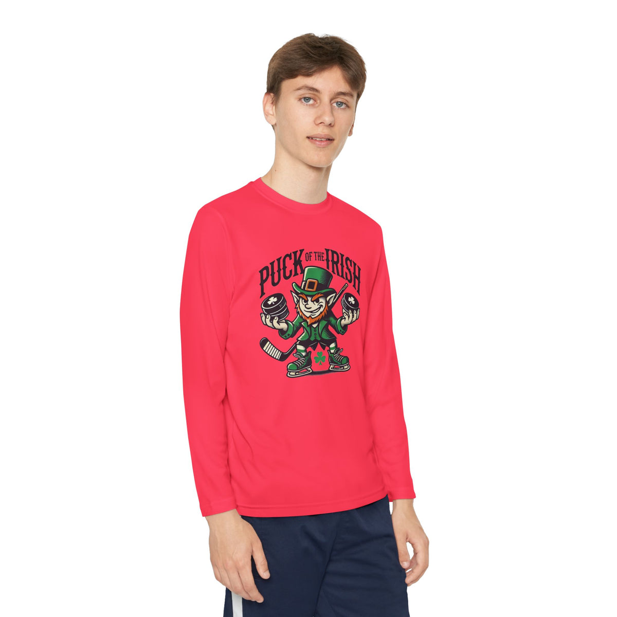 Puck of the Irish Youth Long Sleeve Competitor Tee