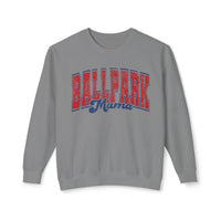 Ballpark Mama Comfort Colors Unisex Lightweight Crewneck Sweatshirt