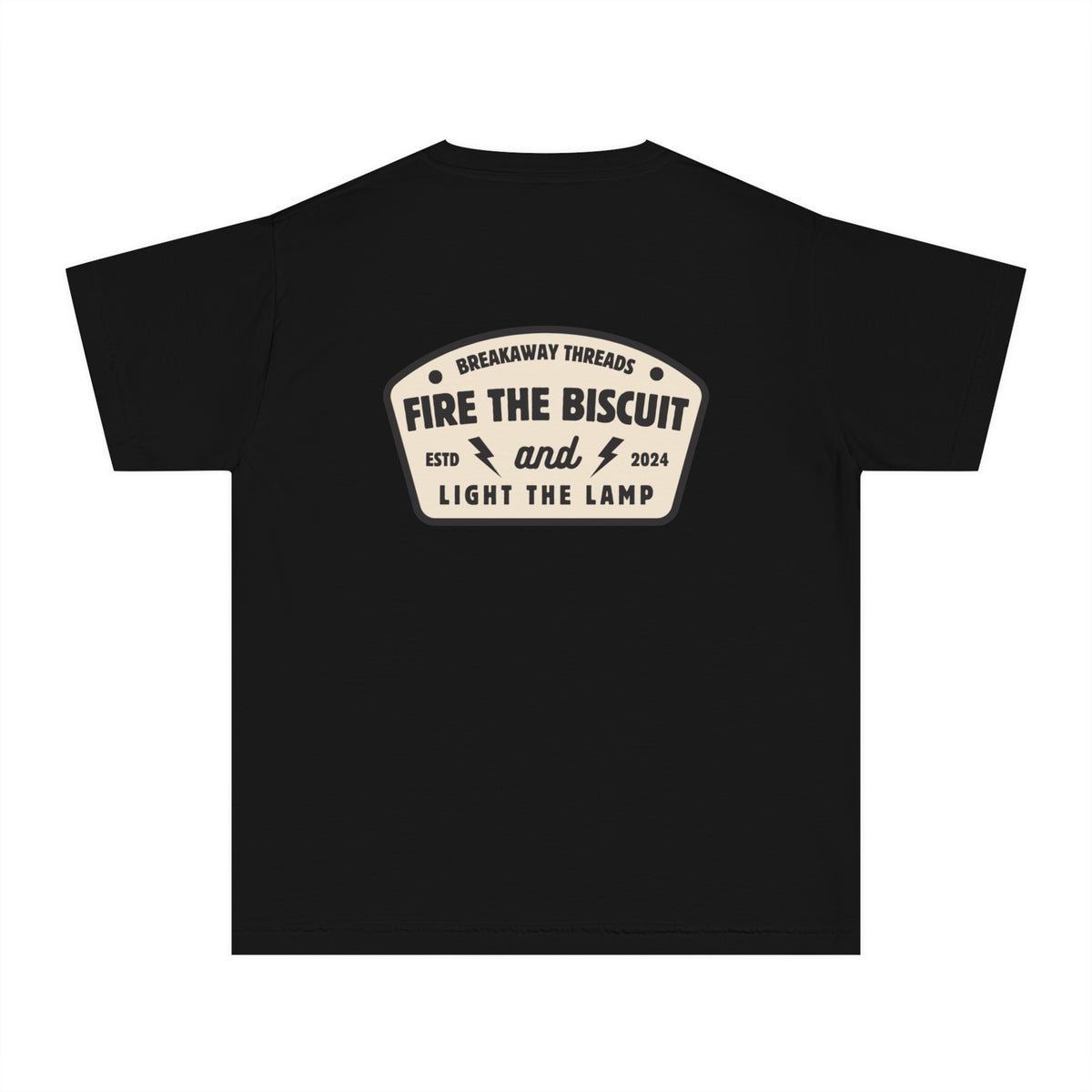 Fire The Biscuit And Light The Lamp Comfort Colors Youth Midweight Tee