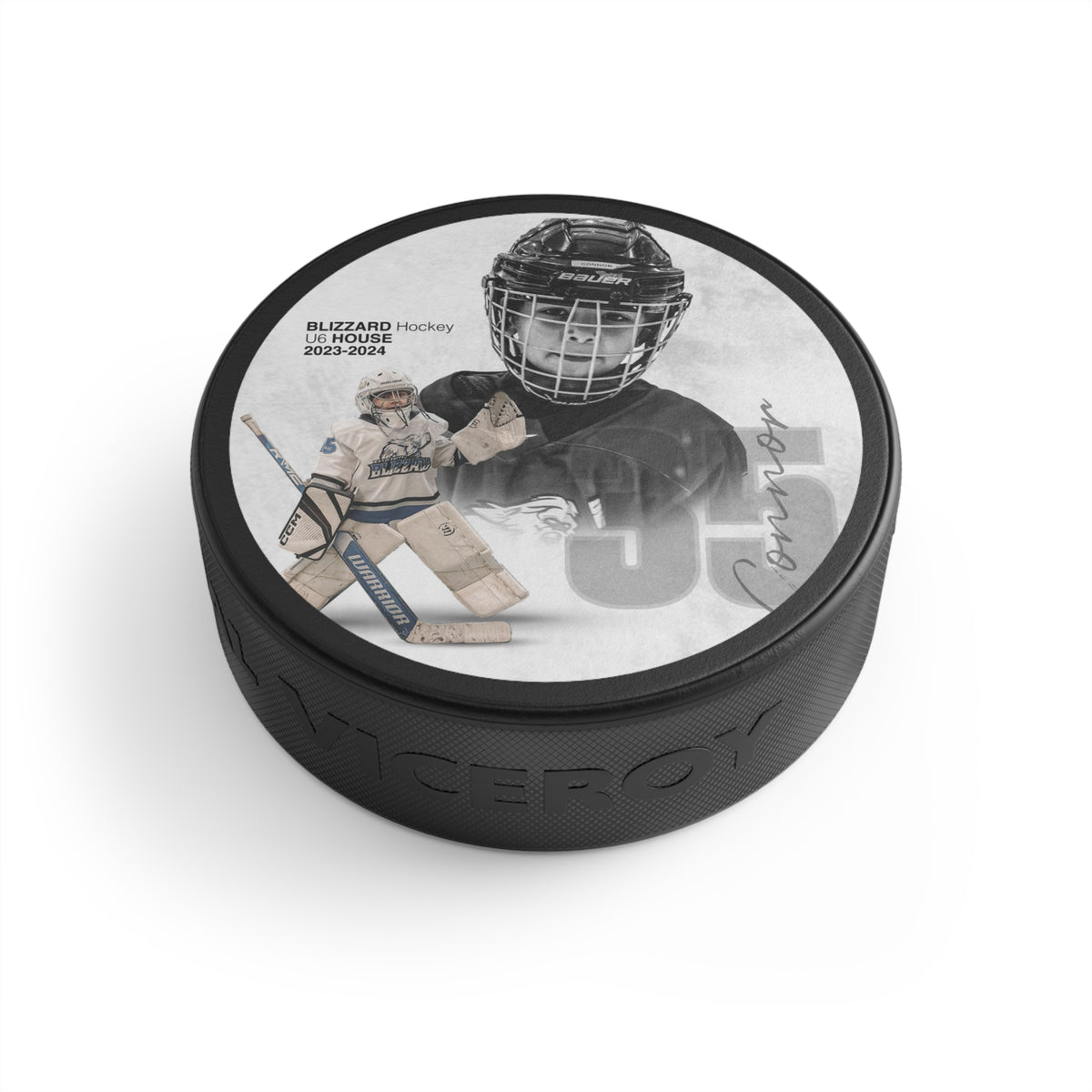 Custom Player Hockey Puck