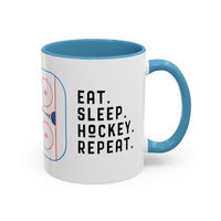 Eat Sleep Hockey Repeat Coffee Mug