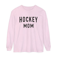 Hockey Mom Comfort Colors Unisex Garment-dyed Long Sleeve T-Shirt