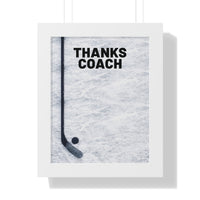 Thanks Coach Framed Vertical Poster