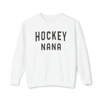 Hockey Nana Comfort Colors Unisex Lightweight Crewneck Sweatshirt