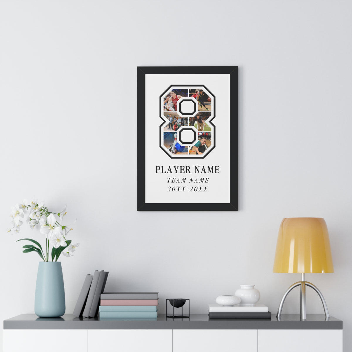 Custom Collage Framed Vertical Poster