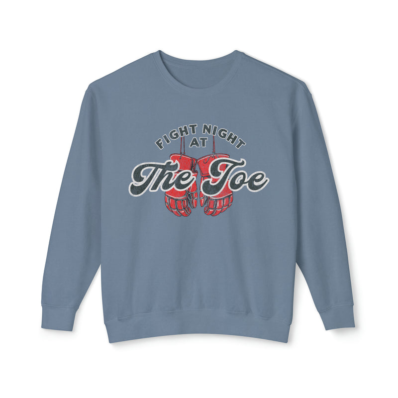 Fight Night At The Joe Comfort Colors Unisex Lightweight Crewneck Sweatshirt