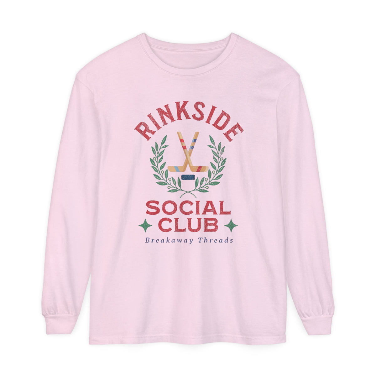 Rinkside Social Club Unisex Garment-dyed Long Sleeve T-Shirt