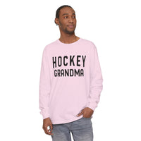 Hockey Grandma Comfort Colors Unisex Garment-dyed Long Sleeve T-Shirt