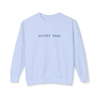 Hockey Nana Comfort Colors Unisex Lightweight Crewneck Sweatshirt