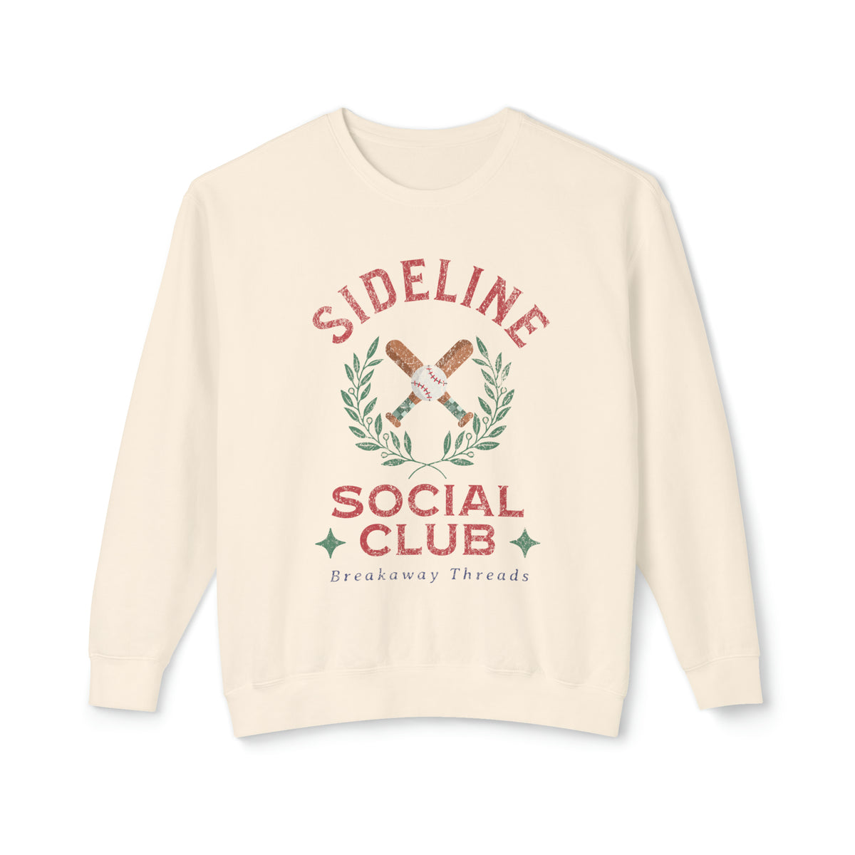 Sideline Social Club Soft Style Comfort Colors Unisex Lightweight Crewneck Sweatshirt