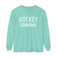 Hockey Grandma Comfort Colors Unisex Garment-dyed Long Sleeve T-Shirt