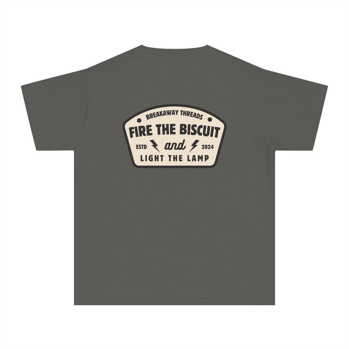 Fire The Biscuit And Light The Lamp Comfort Colors Youth Midweight Tee