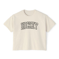 Hockey Comfort Colors Women's Boxy Tee