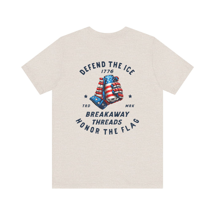 Defend the Ice Honor the Flag Unisex Jersey Short Sleeve Tee