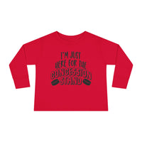 I'm Just Here For The Concession Stand Toddler Long Sleeve Tee