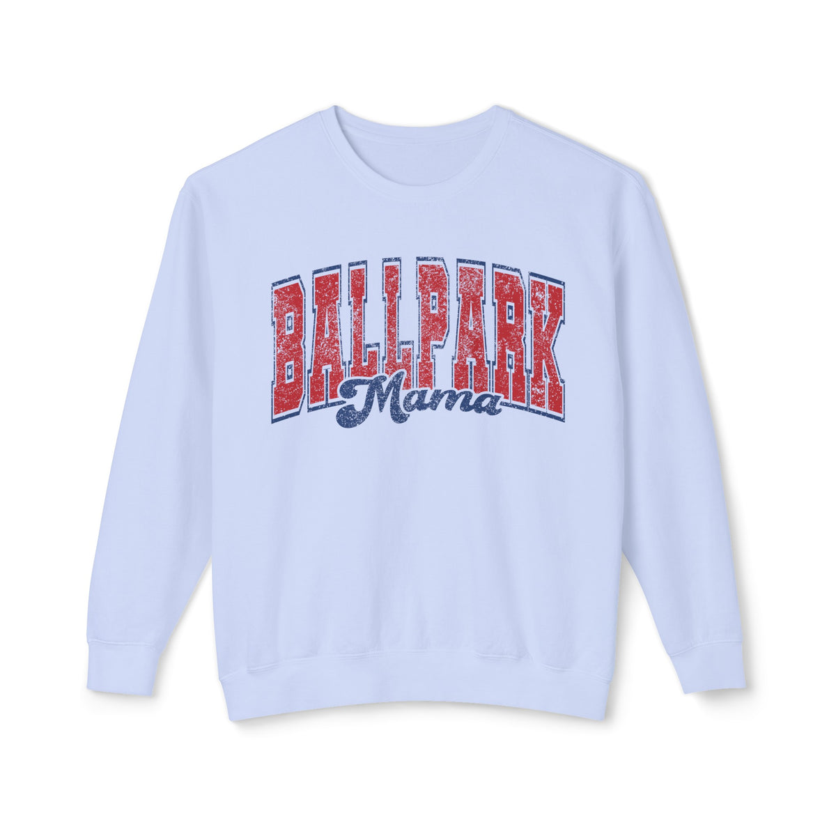 Ballpark Mama Comfort Colors Unisex Lightweight Crewneck Sweatshirt