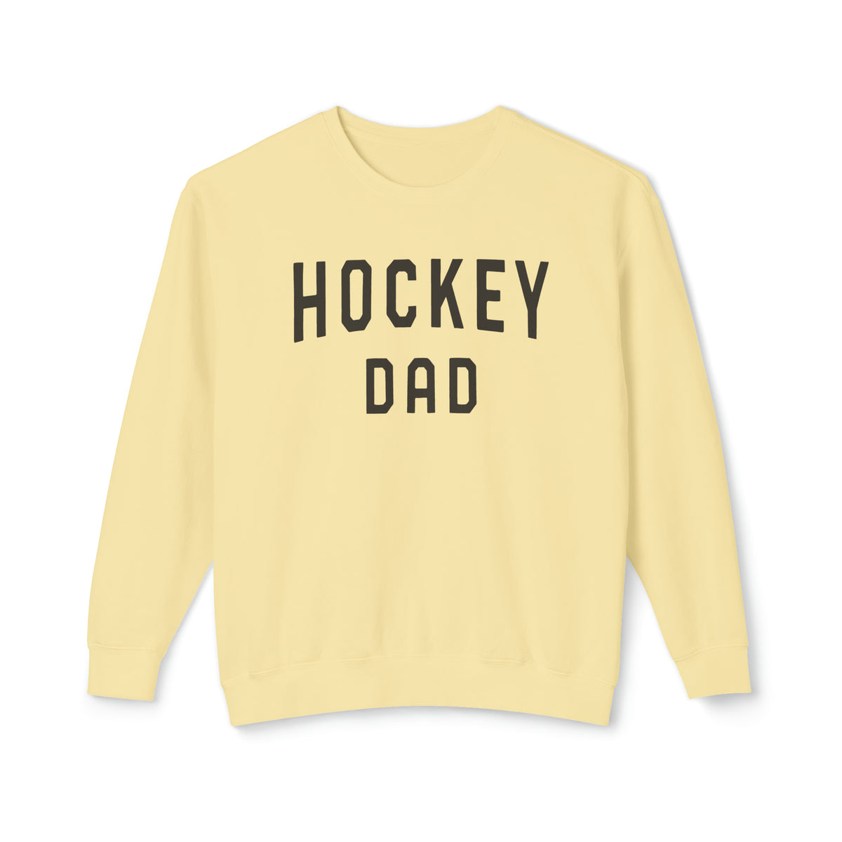 Hockey Dad Comfort Colors Unisex Lightweight Crewneck Sweatshirt