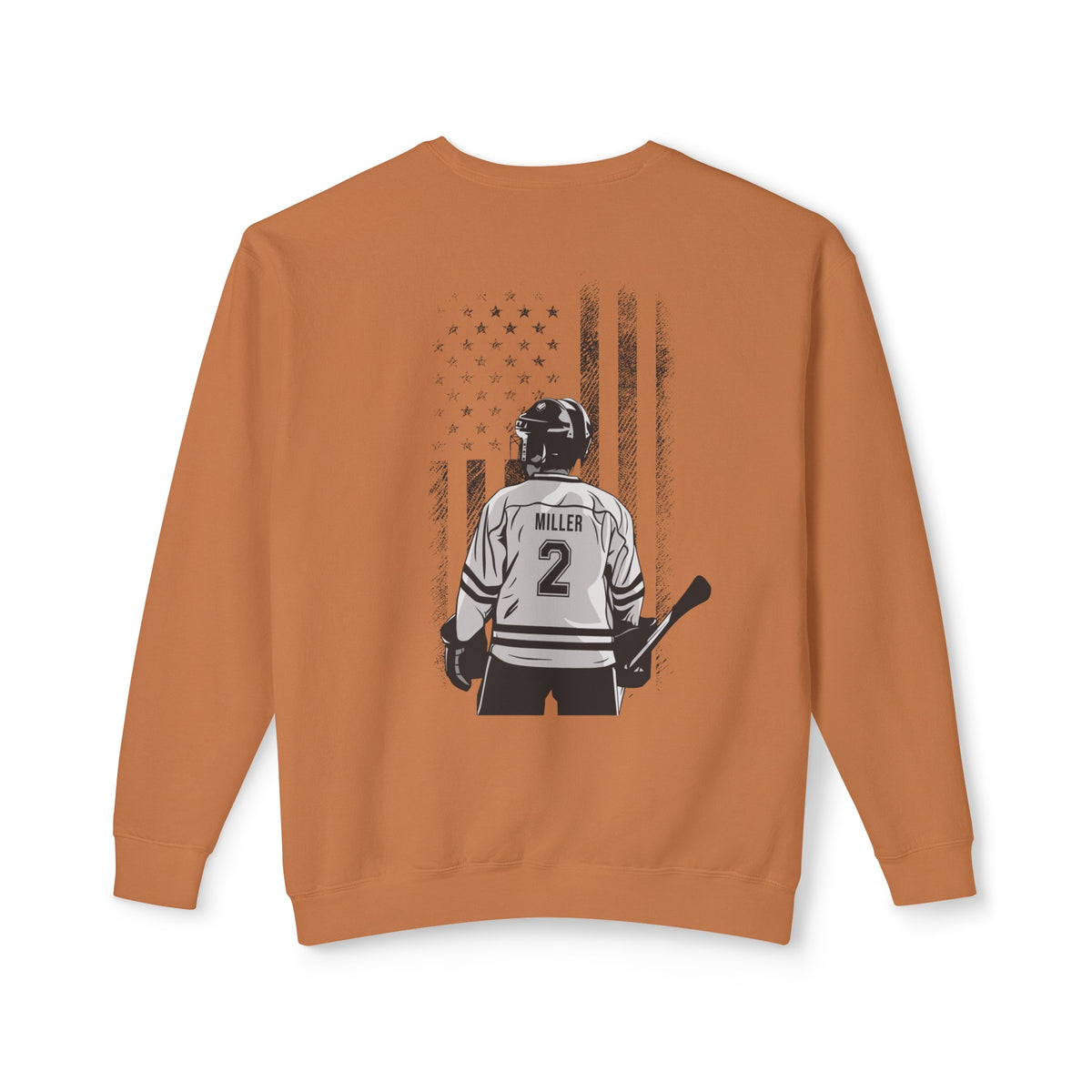 Custom Hockey Mom Comfort Colors Unisex Lightweight Crewneck Sweatshirt