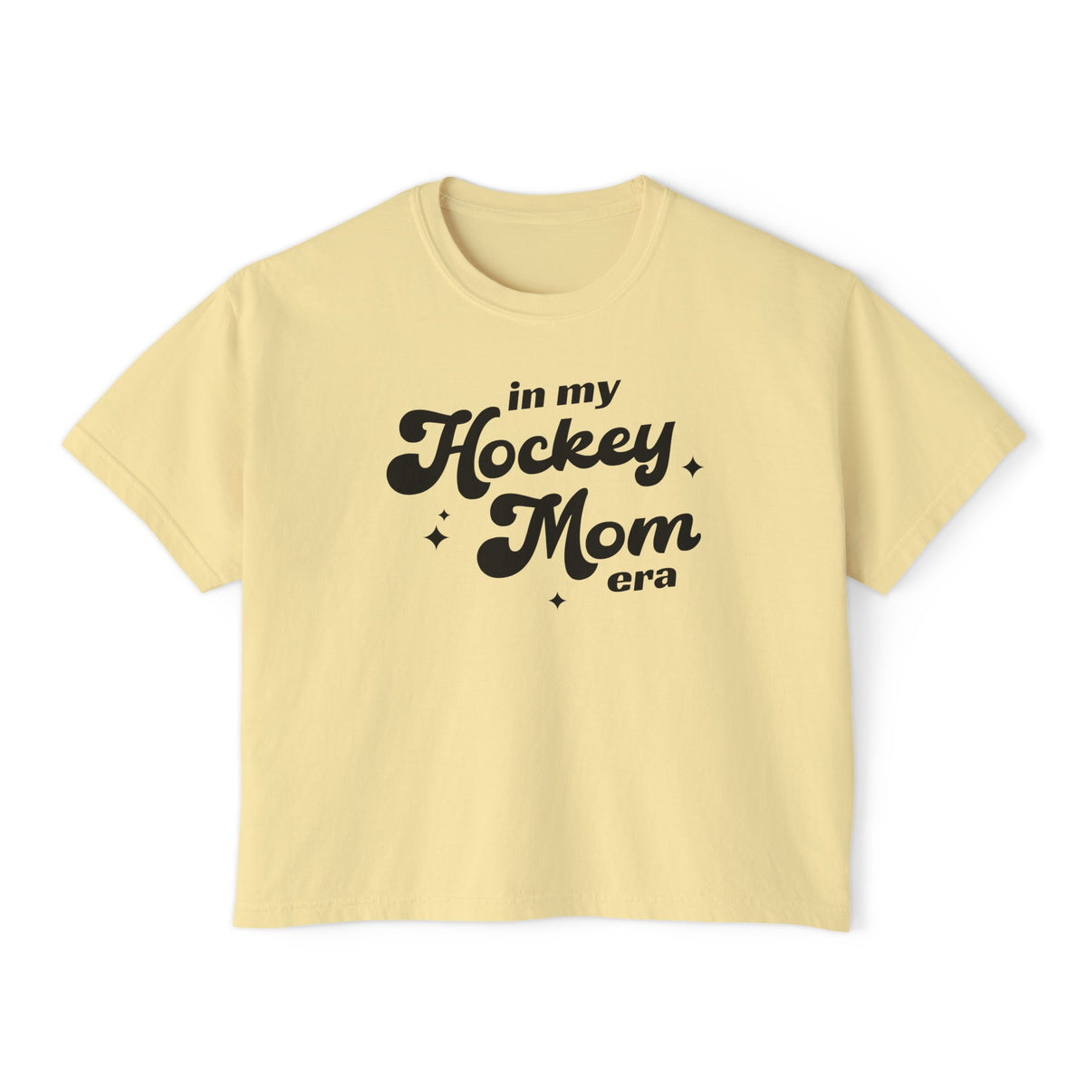 In My Hockey Mom Era Comfort Colors Women's Boxy Tee