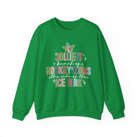 The Jolliest Bunch of Hockey Moms this Side of the Hockey Rink Unisex Heavy Blend™ Crewneck Sweatshirt