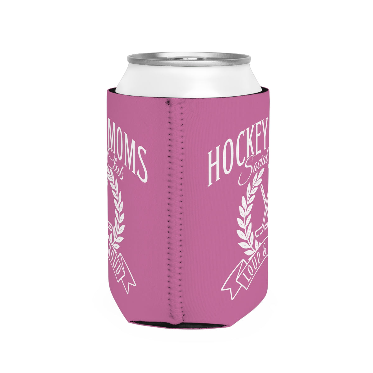 Hockey Moms Social Club Can Cooler Sleeve