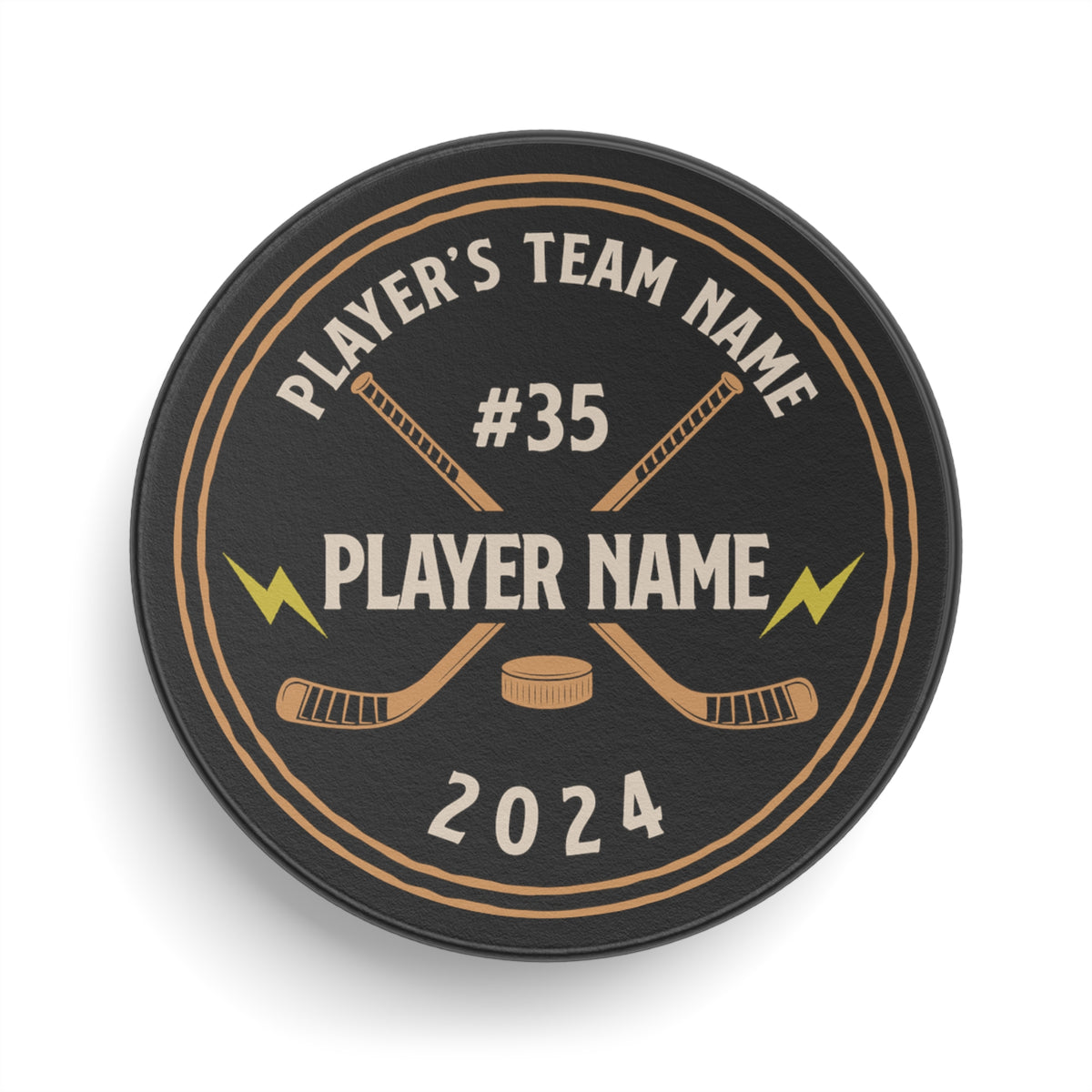 Custom Player Hockey Puck