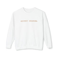 Hockey Grandma Comfort Colors Unisex Lightweight Crewneck Sweatshirt