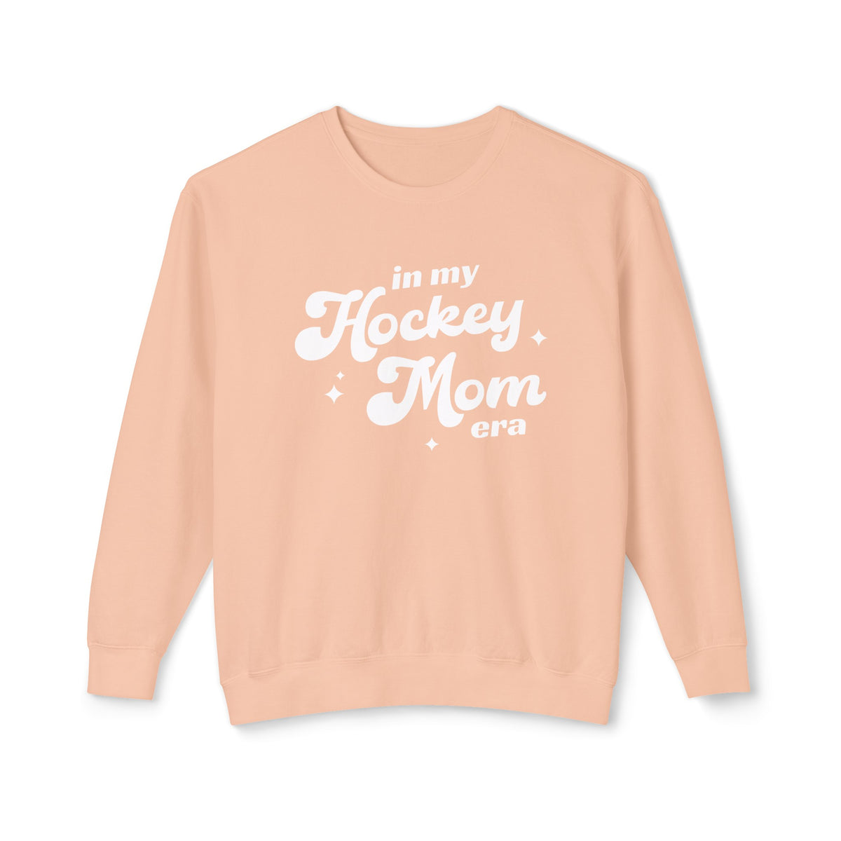 In My Hockey Mom Era Comfort Colors Unisex Lightweight Crewneck Sweatshirt