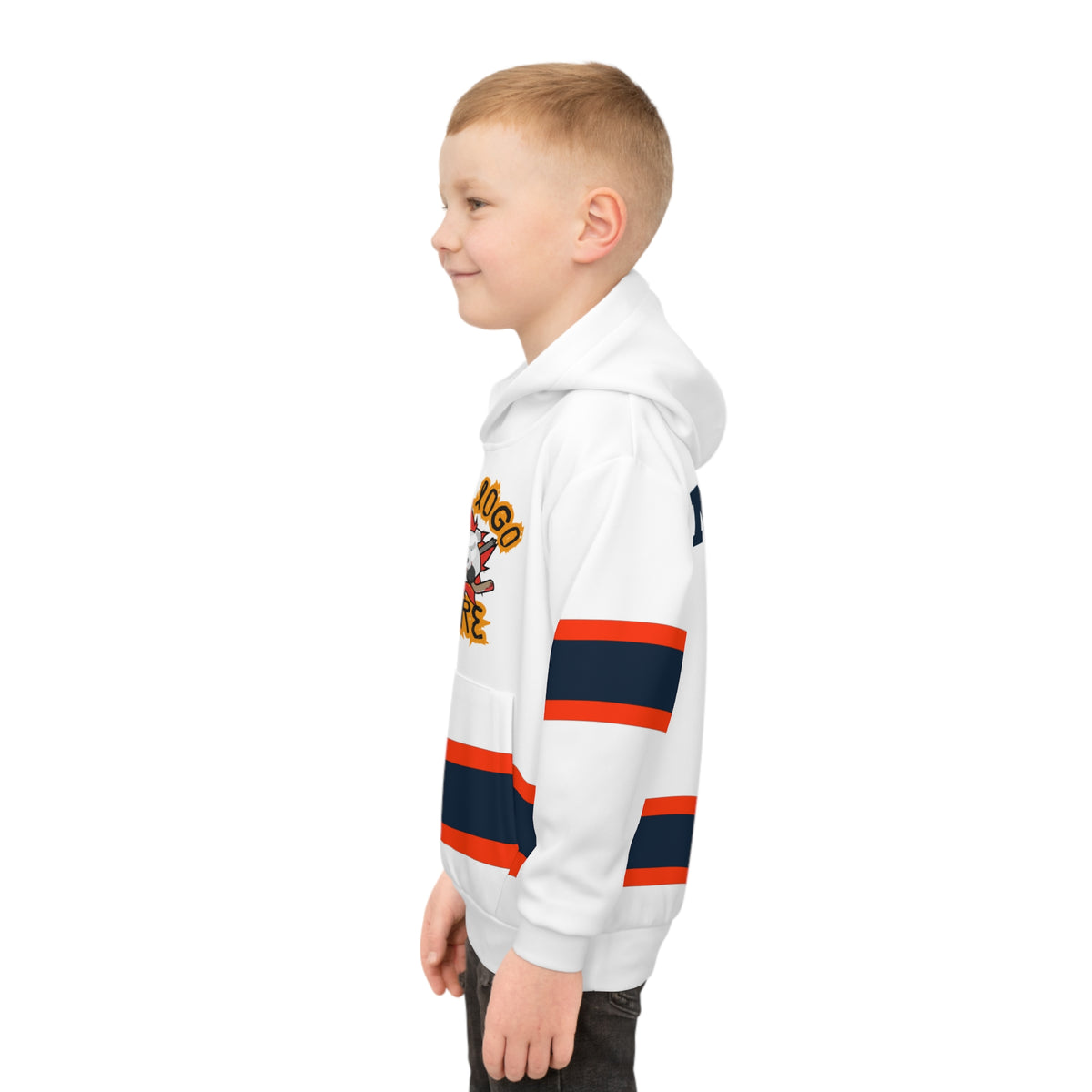 Custom Team Jersey Children's Hoodie (AOP)