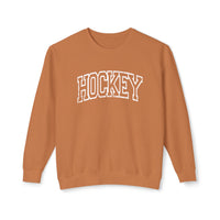 Hockey Comfort Colors Unisex Lightweight Crewneck Sweatshirt