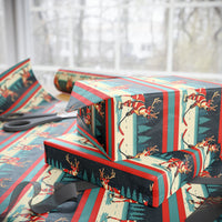 Rinkside Reindeer Wrapping Paper