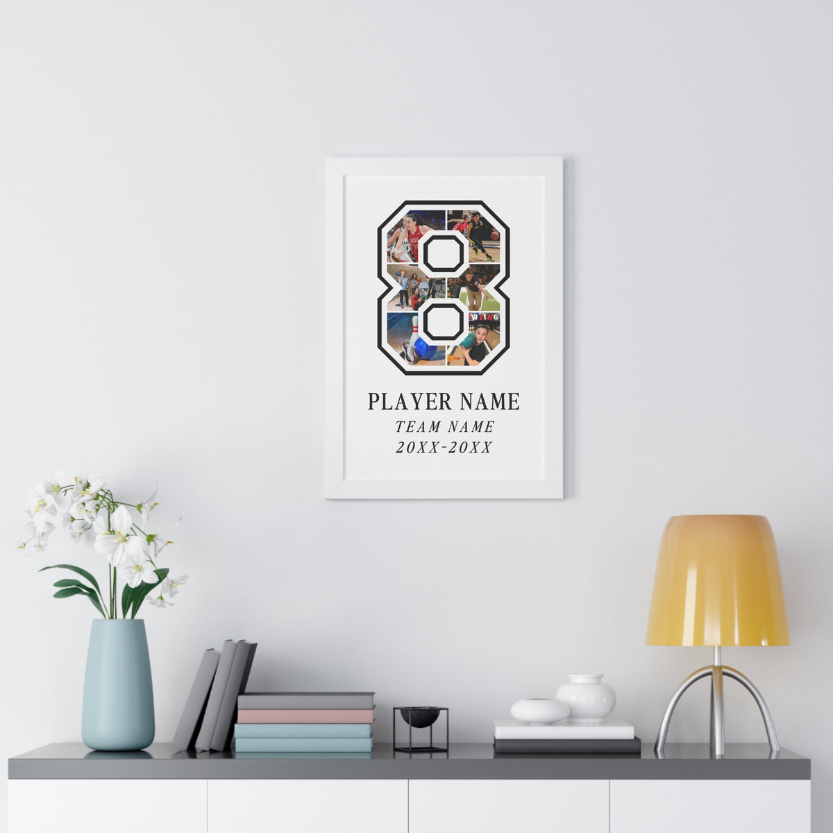 Custom Collage Framed Vertical Poster