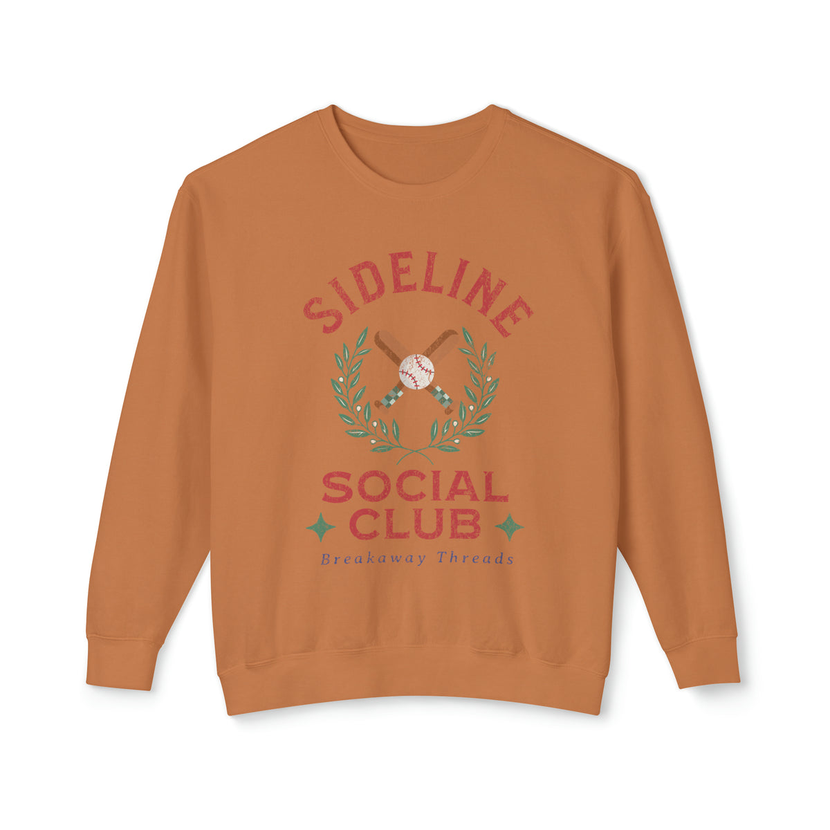 Sideline Social Club Soft Style Comfort Colors Unisex Lightweight Crewneck Sweatshirt