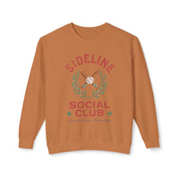 Sideline Social Club Soft Style Comfort Colors Unisex Lightweight Crewneck Sweatshirt