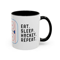 Eat Sleep Hockey Repeat Coffee Mug