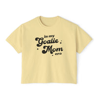 In My Goalie Mom Era Comfort Colors Women's Boxy Tee