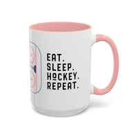 Eat Sleep Hockey Repeat Coffee Mug