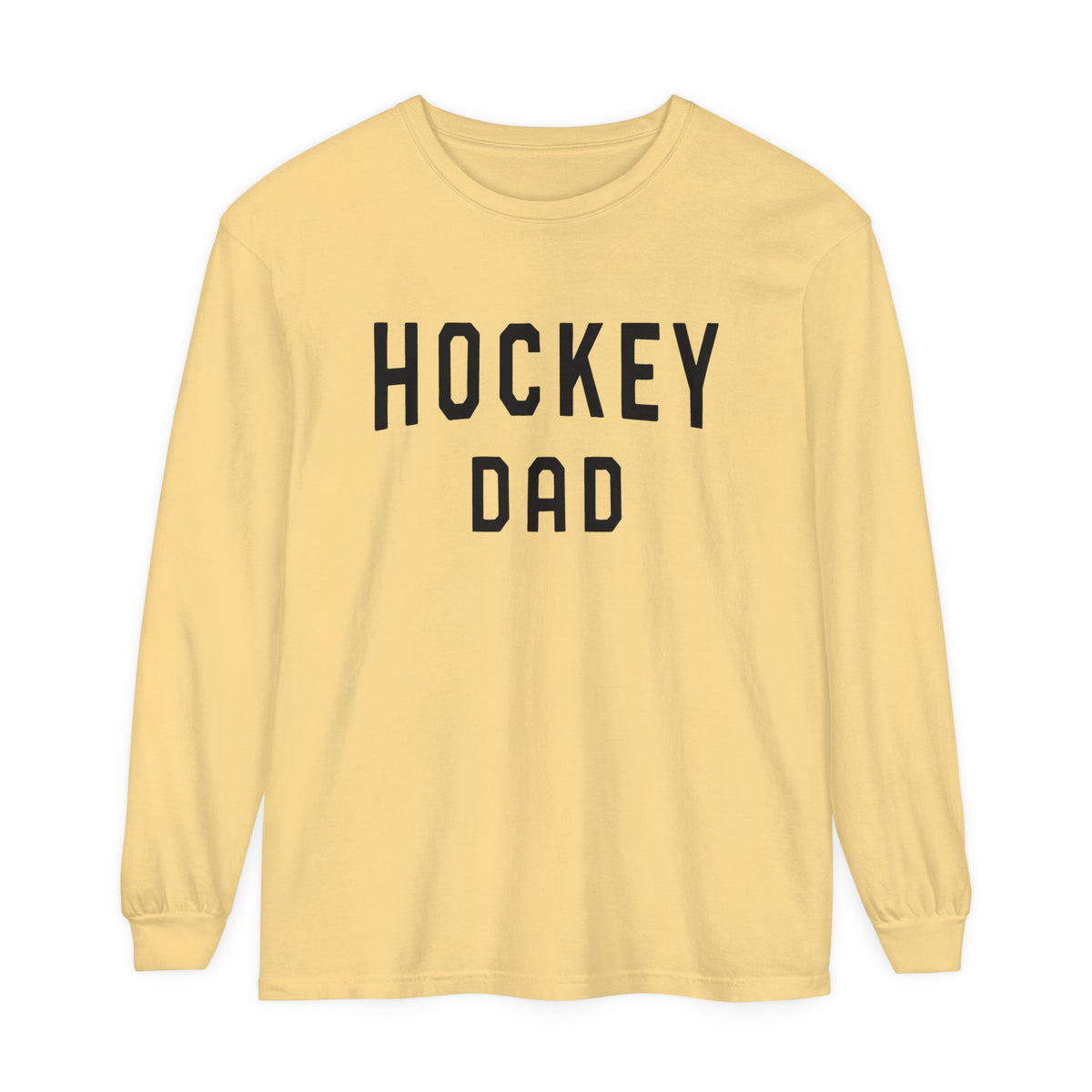 Hockey Dad Comfort Colors Unisex Garment-dyed Long Sleeve T-Shirt