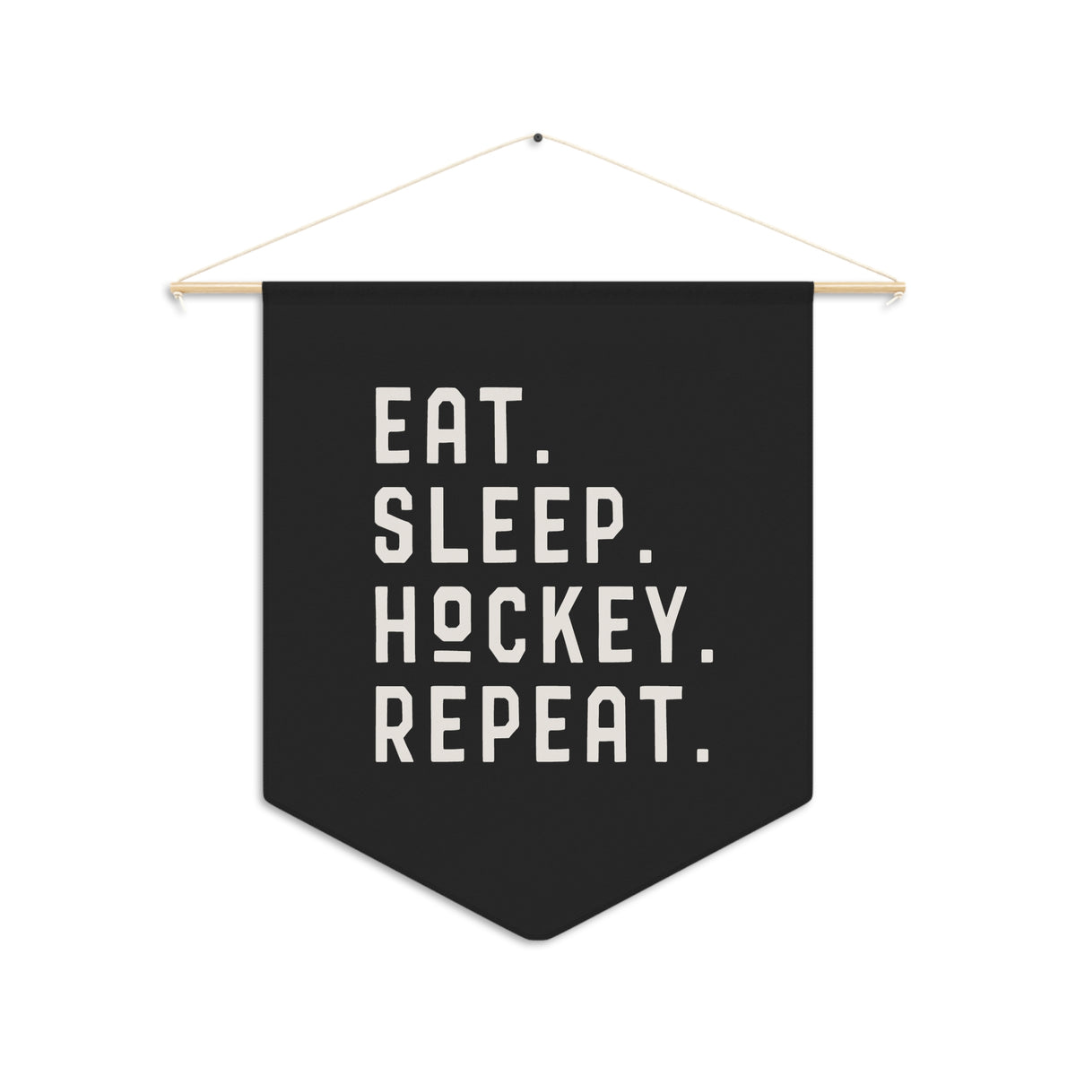 Eat Sleep Hockey Repeat Wall Pennant