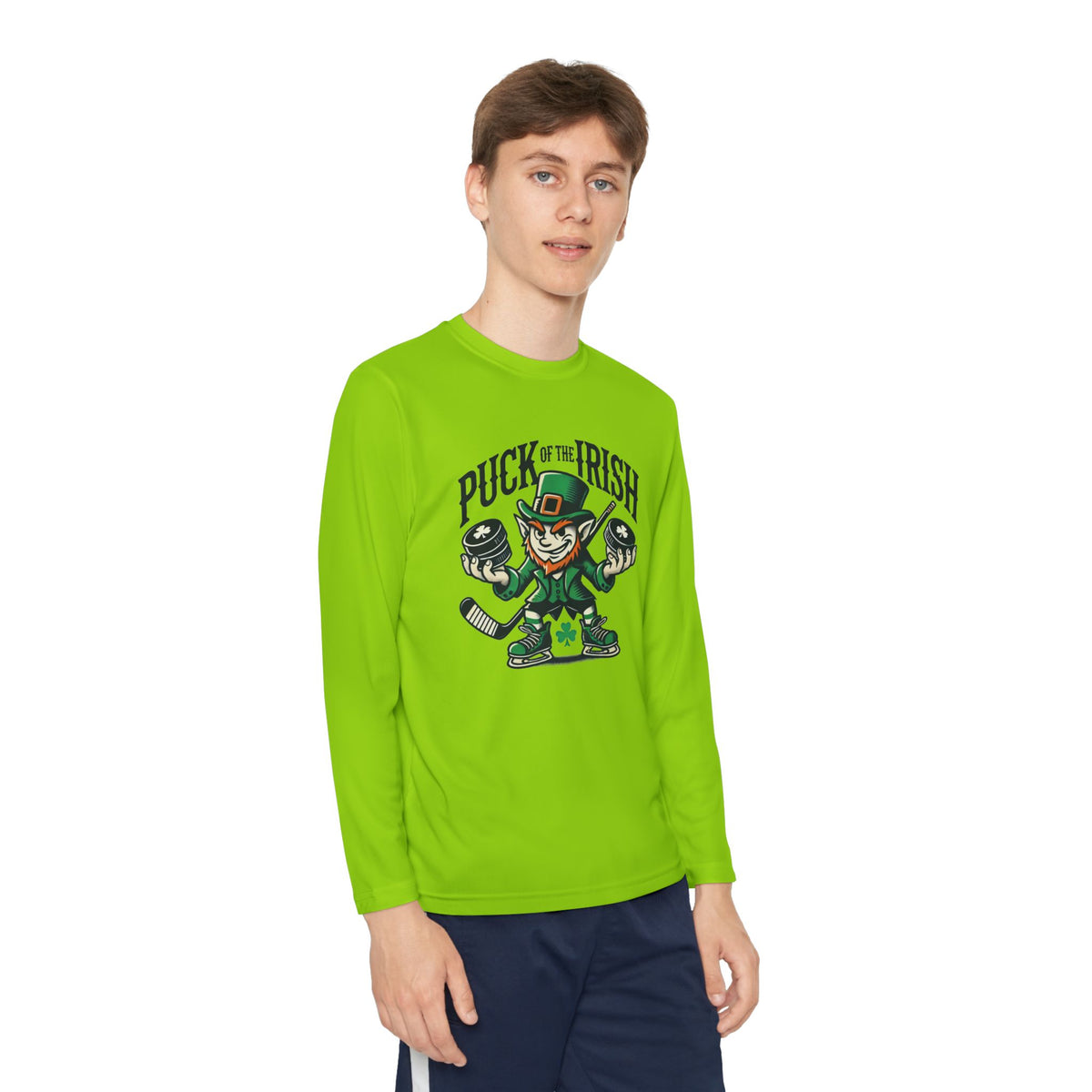 Puck of the Irish Youth Long Sleeve Competitor Tee